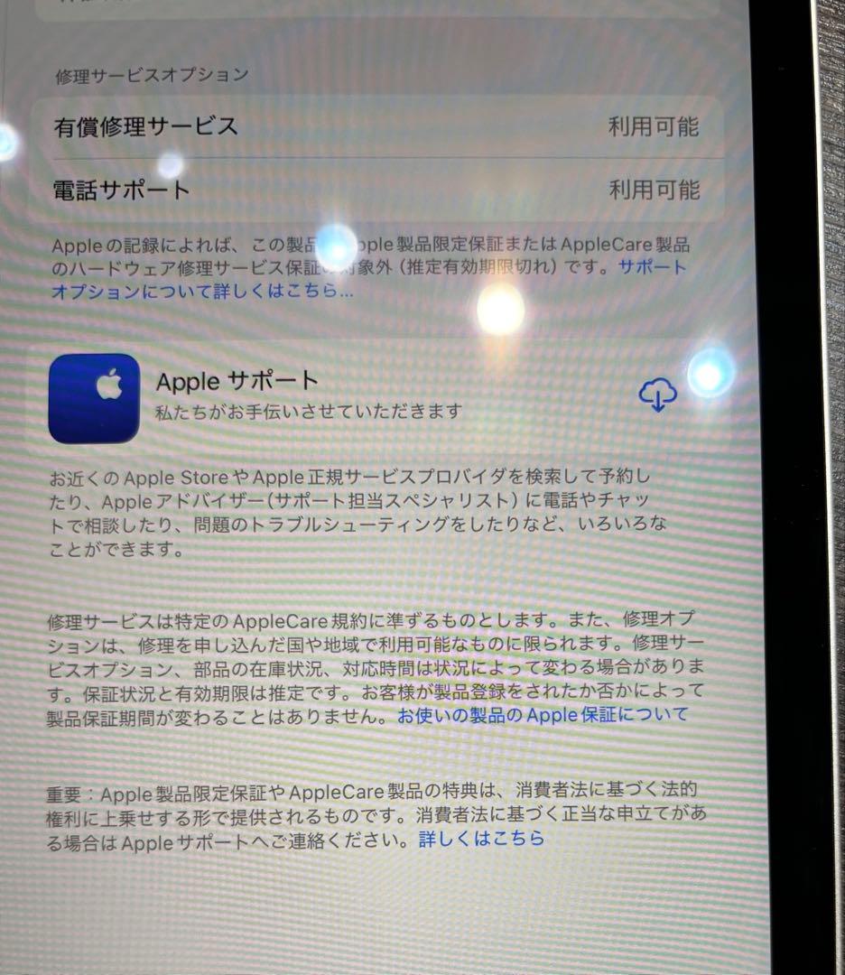 iPadPro第四世代256G本体 WiFiモデル新品ガラスフィルム、箱付き！！