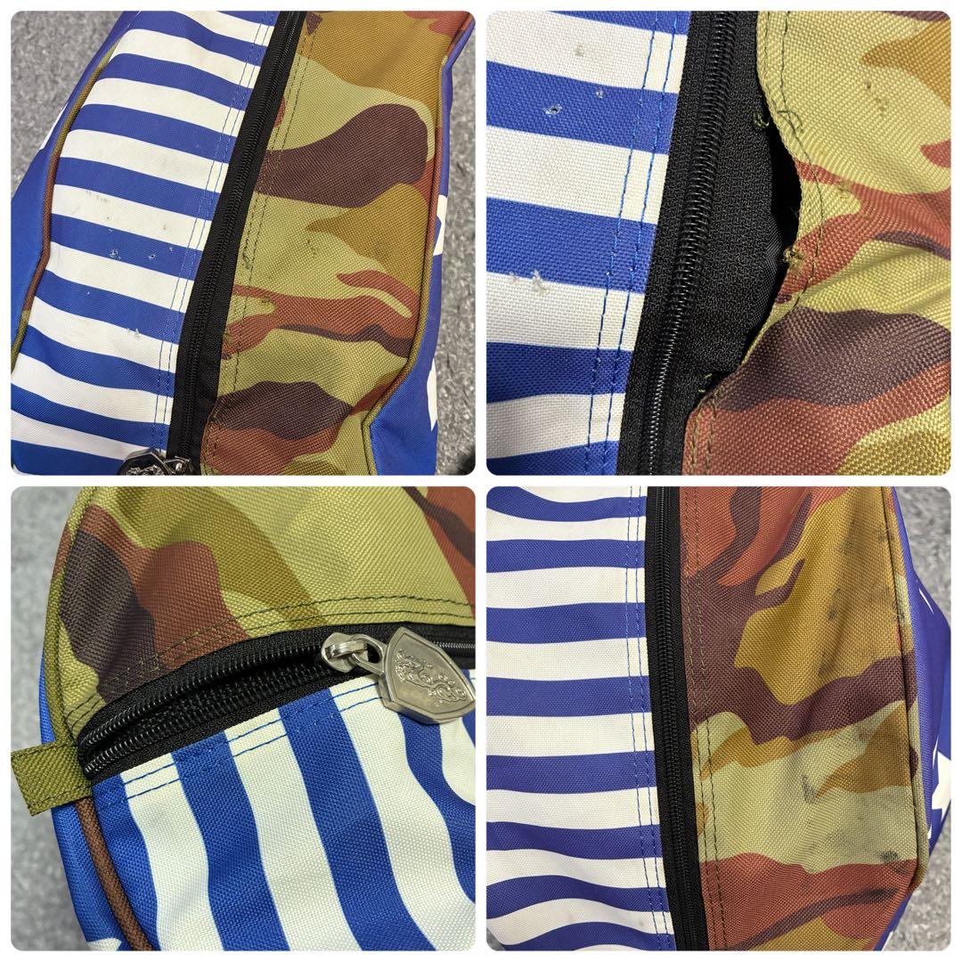 ダンスウィズドラゴン キャディバッグ スタンド式 4分割 軽量モデル 迷彩 星柄