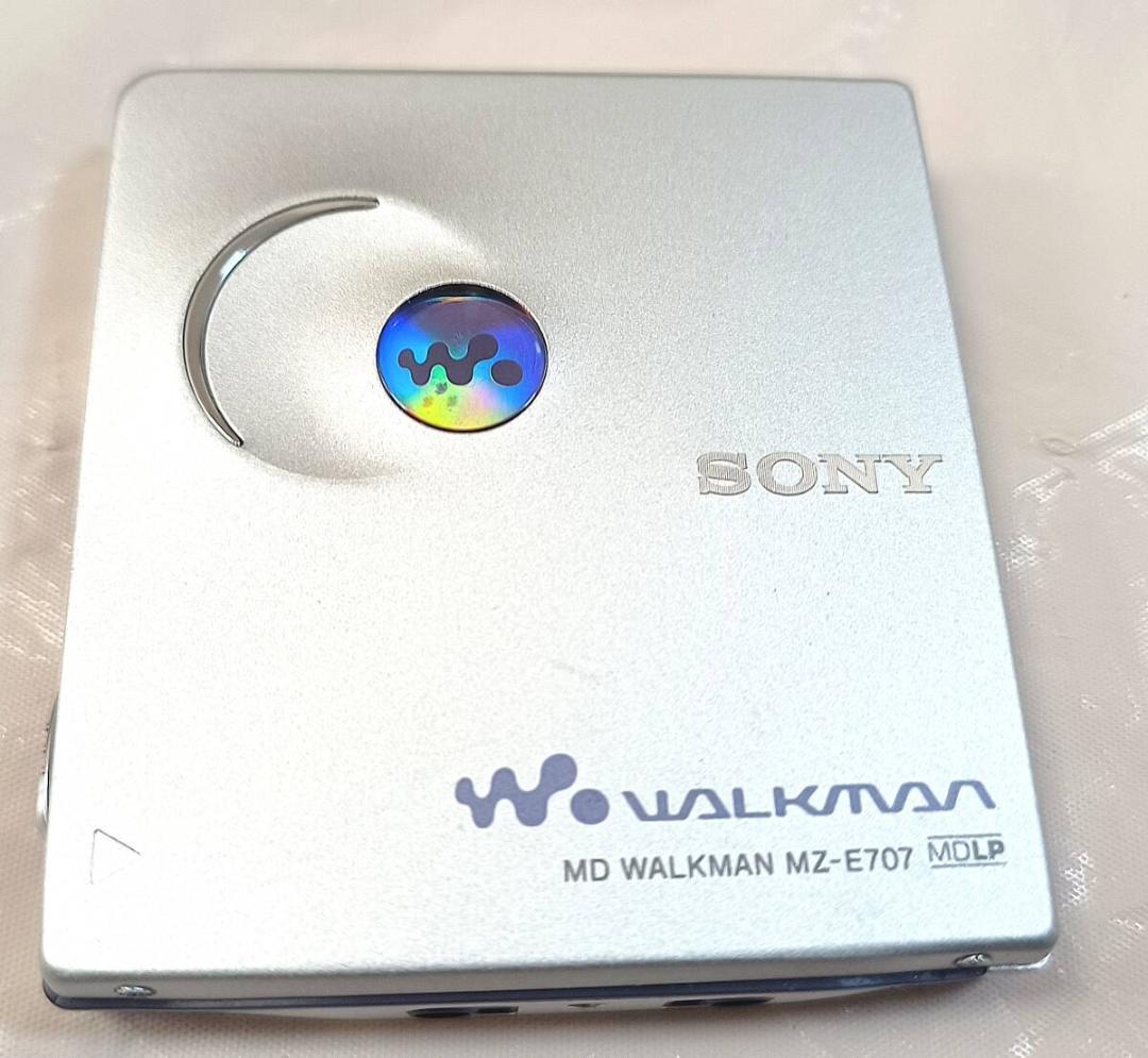 SONY　MDウォークマン　MZ-E707　シルバー　簡易動作確認済