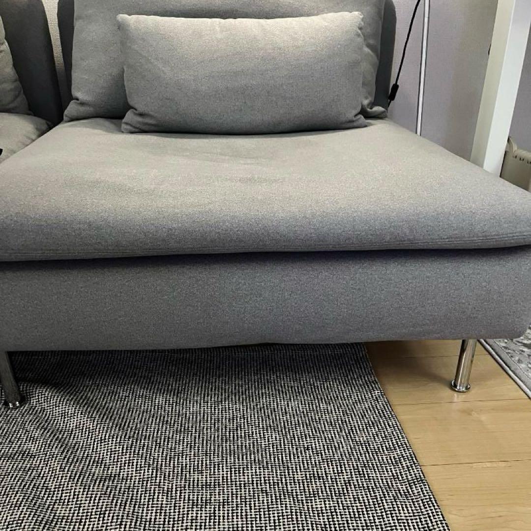 IKEA ソーデルハムン 1人掛けソファセクション , トネルード グレー