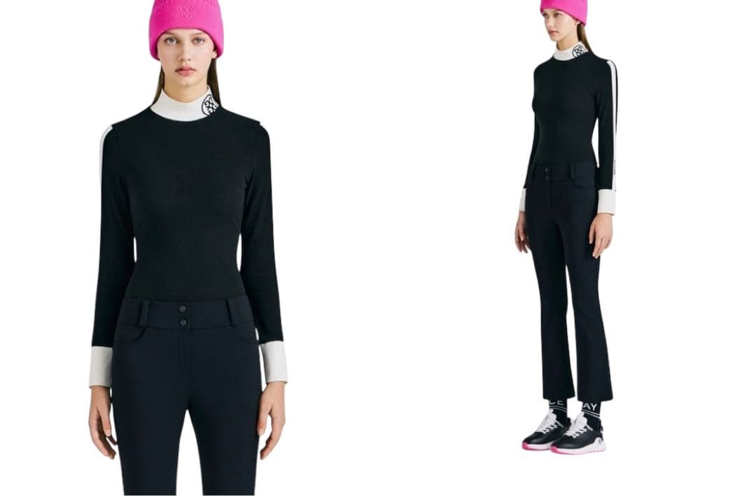 新品未使用新作韓国G/FOREジーフォアレディースハイネックシャツsizeL