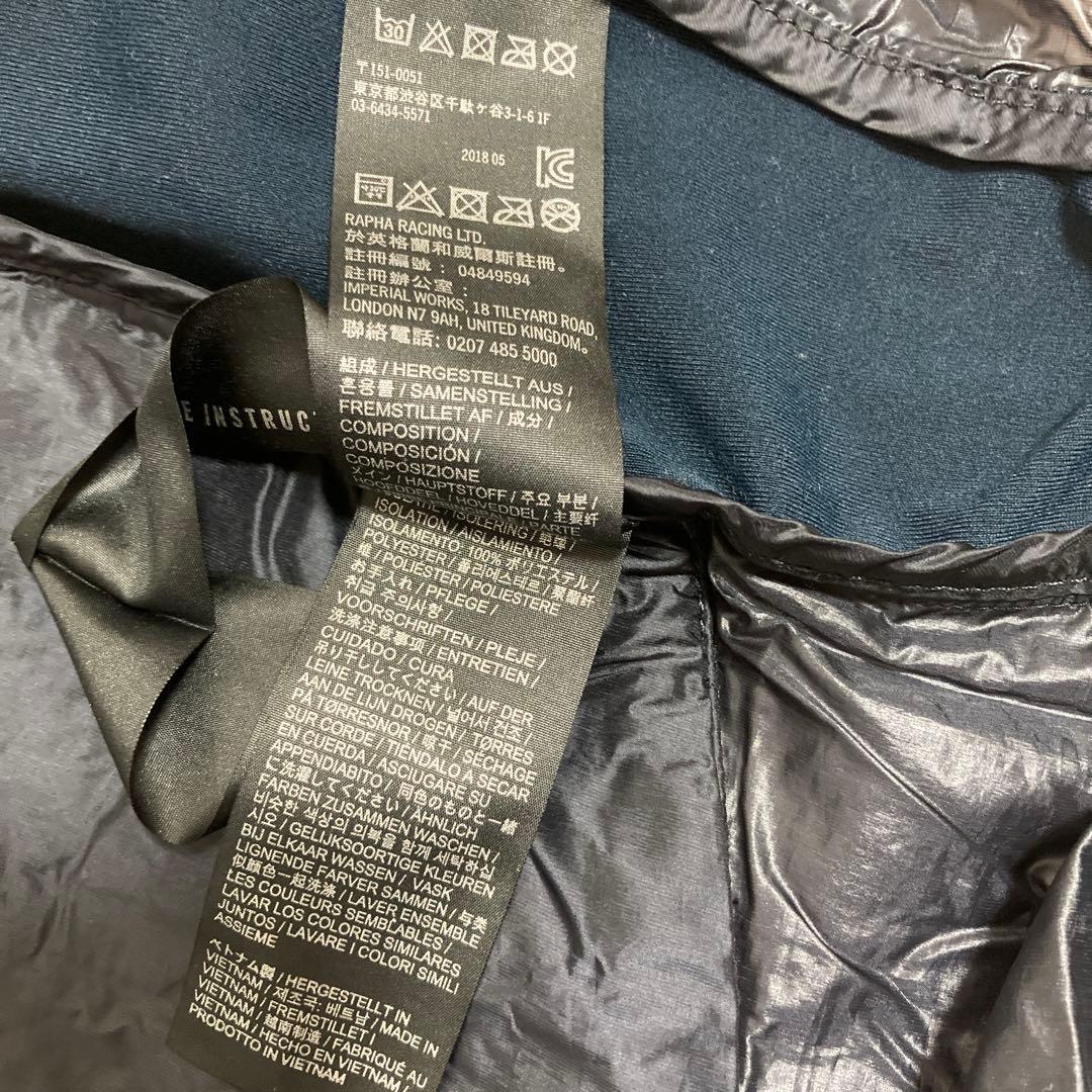 Rapha M ネイビー/ピンク　ブルベ インサレーティッド ジャケット