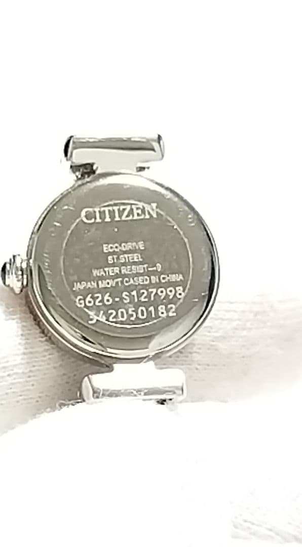 【極美品】シチズン　エコドライブ　レデイース　カットガラス【稼働品】