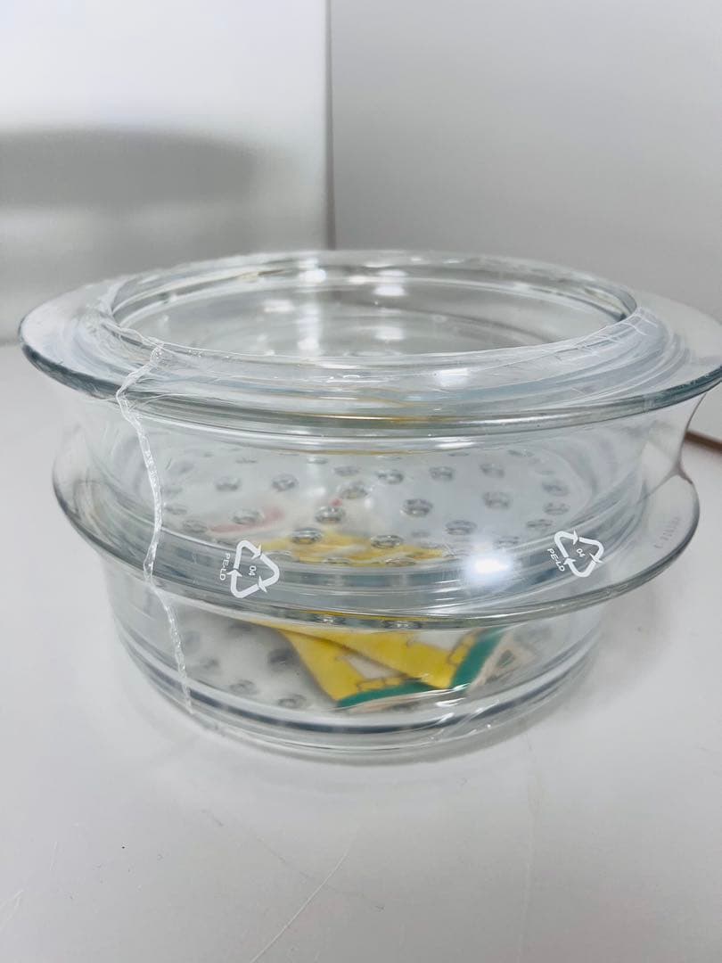 新品未使用 ARCO FLAM ガラス製蒸し器 セイロ超耐熱ガラス フランス製