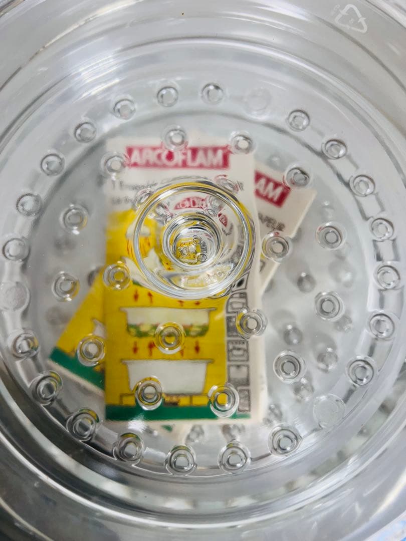 新品未使用 ARCO FLAM ガラス製蒸し器 セイロ超耐熱ガラス フランス製