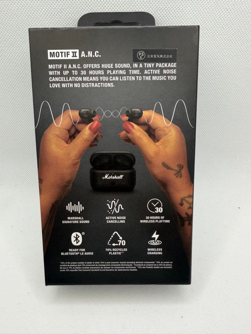 【完全未使用／新品Marshall マーシャル　イヤホン純正品Bluetooth