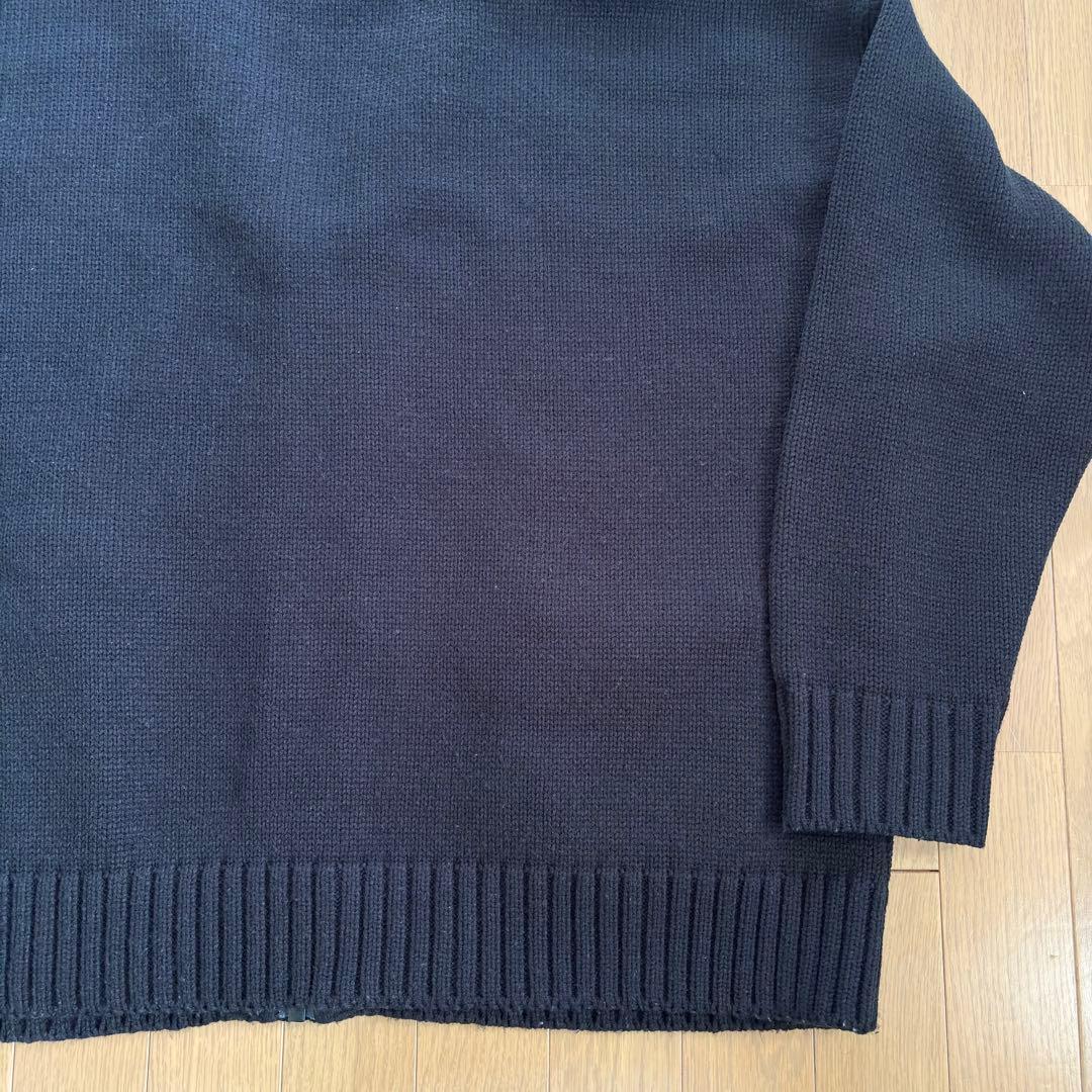 WTAPS 222MADT-KNM04 サイズ02 黒 肉厚ニットカーディガン