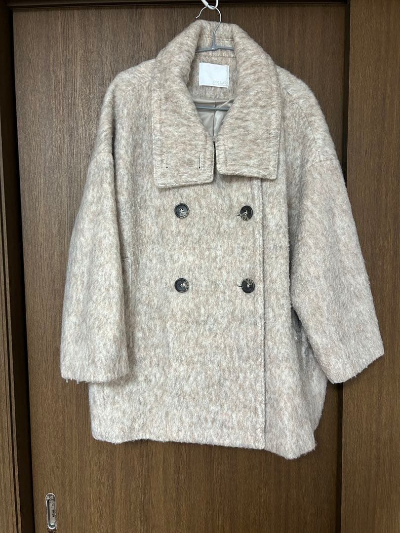 collageコラージュ　ボアピーコート(美品)