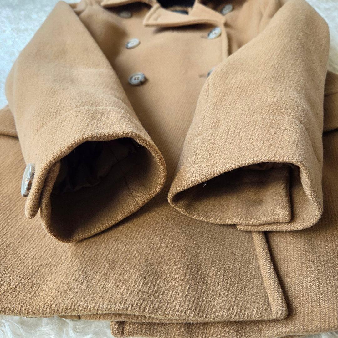 ちっち様　美品✨マックスマーラ　上質バージンウール　ピーコート　キャメル　38
