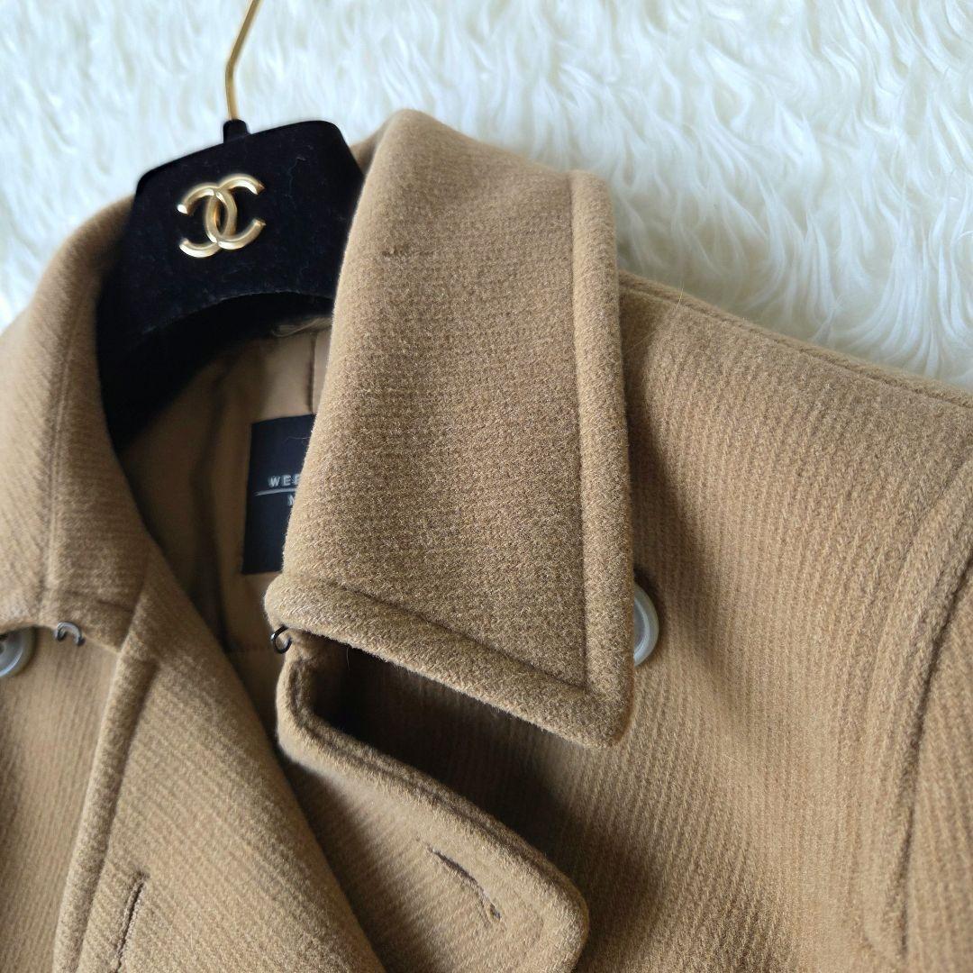 ちっち様　美品✨マックスマーラ　上質バージンウール　ピーコート　キャメル　38
