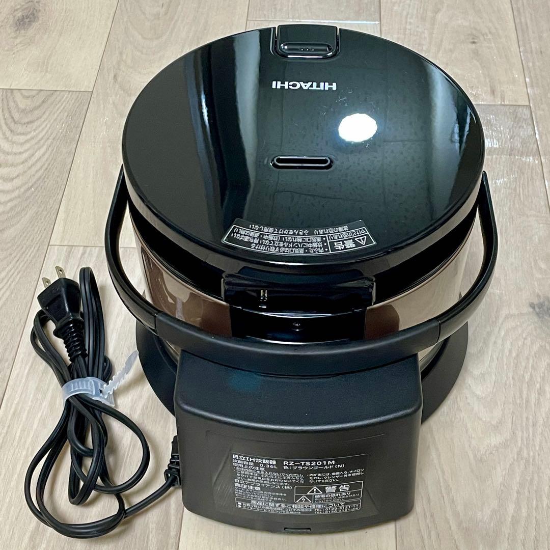 日立 IH炊飯器 RZ-TS201M ブラウンゴールド 2合炊き