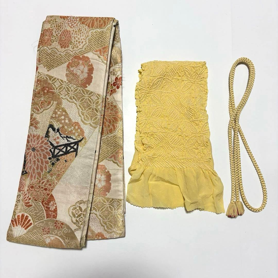 u*o様 紬　結城紬系　小紋　正絹　フルセット　真綿紬　袷　状態良好　裄丈70