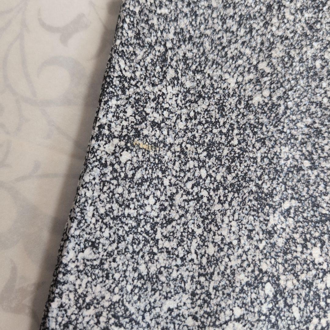 訪問着　フルセット　着物　正絹　たたき染め　金　刺繍　実　白黒　F4