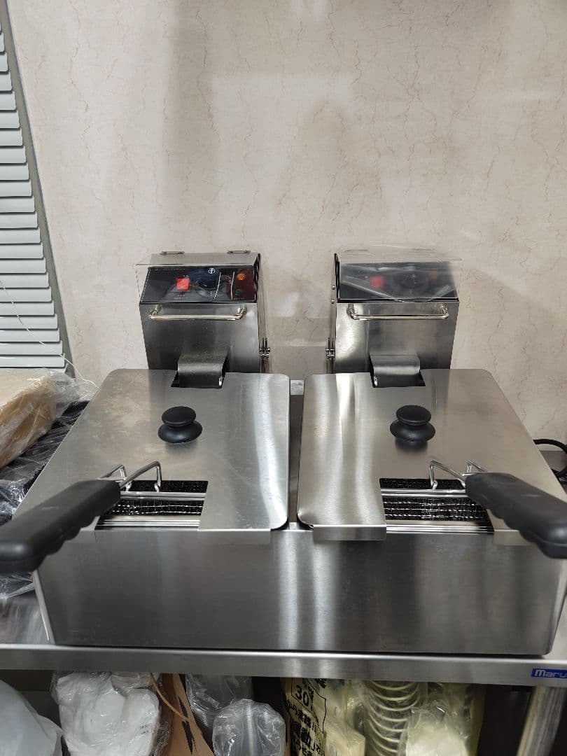 ステンレス製 電気フライヤー