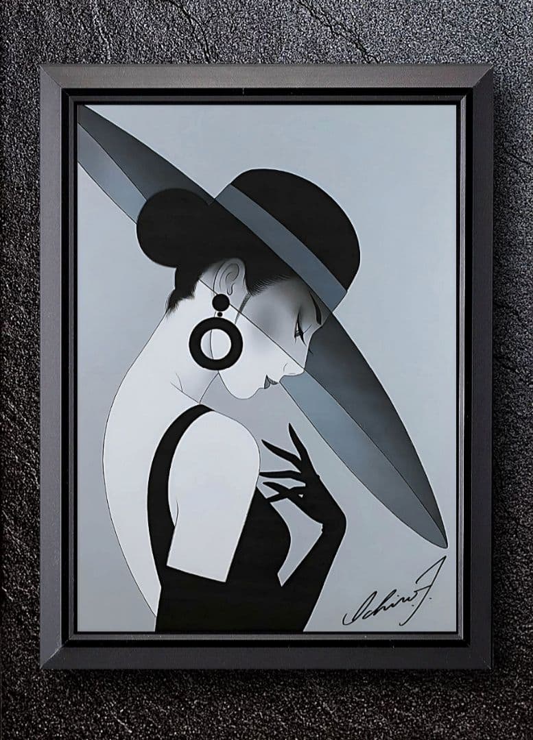 鶴田一郎・アート【A4 サイズ写真ポスターフレーム付き１０点セット】ポスター