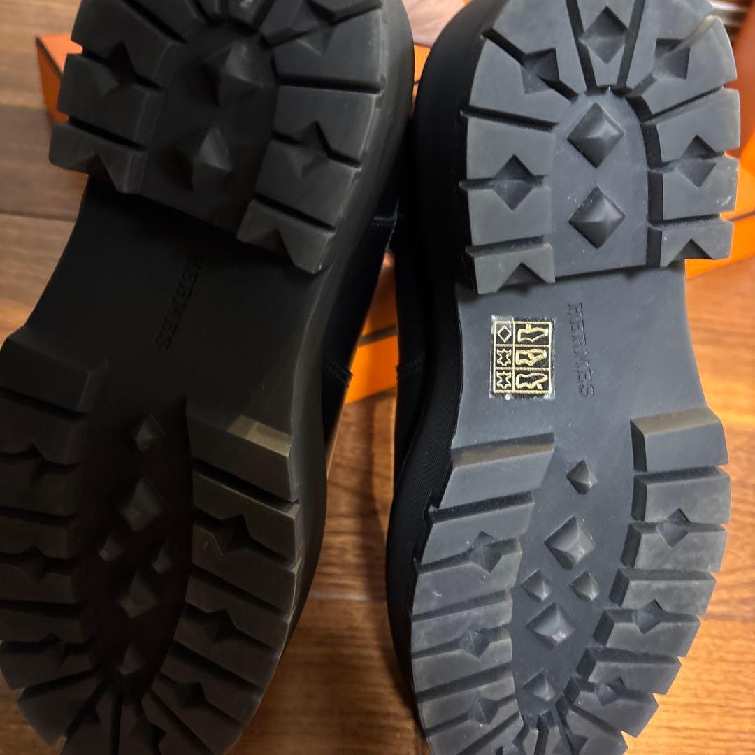 美品　エルメス　ショートブーツ⭐︎ハロウ サイドゴアブーツ 厚底