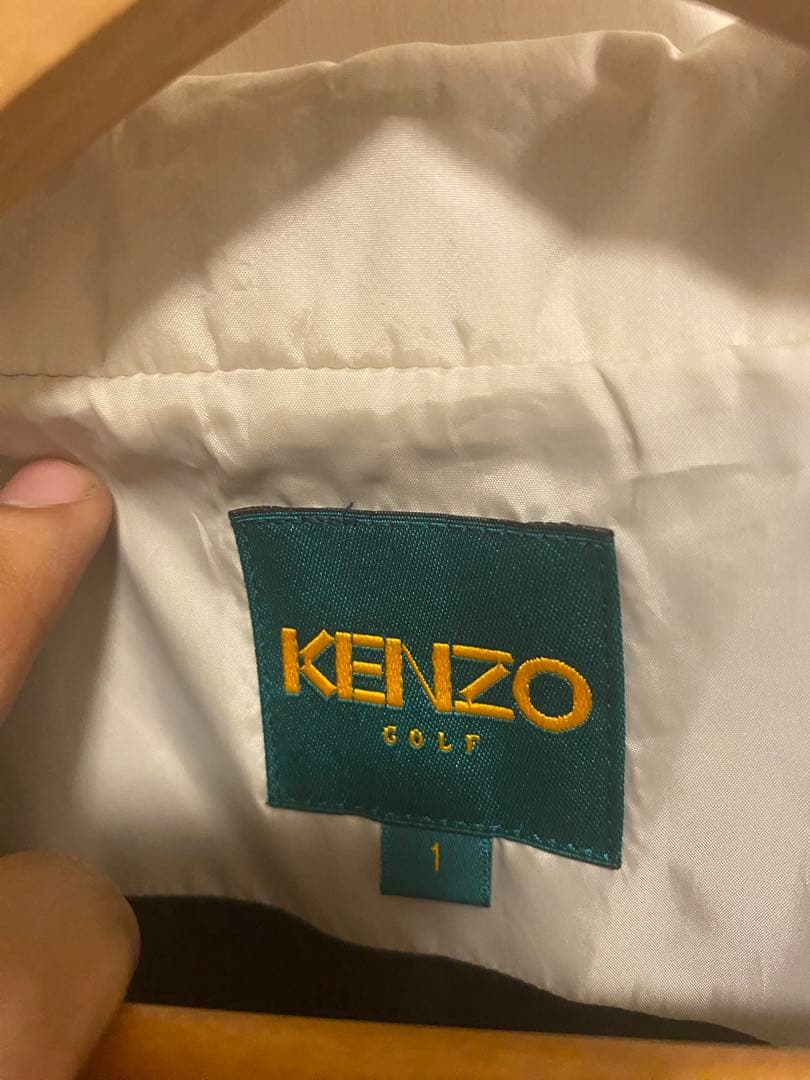 KENZO ゴルフ ベスト サイズ1 ブラック/ホワイト