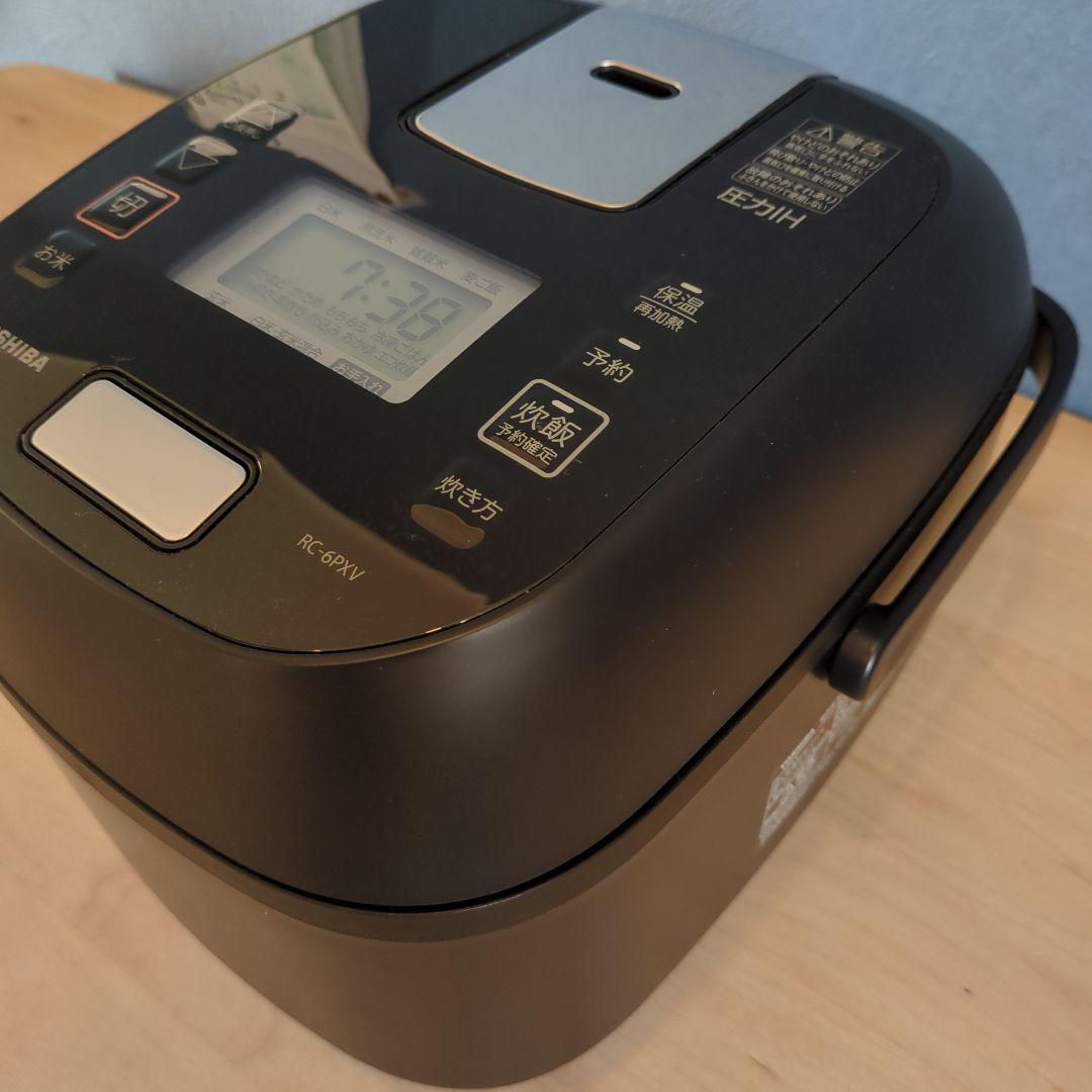 24年製 TOSHIBA 炊飯ジャー RC-6PXV-K 炎匠炊き 3.5合