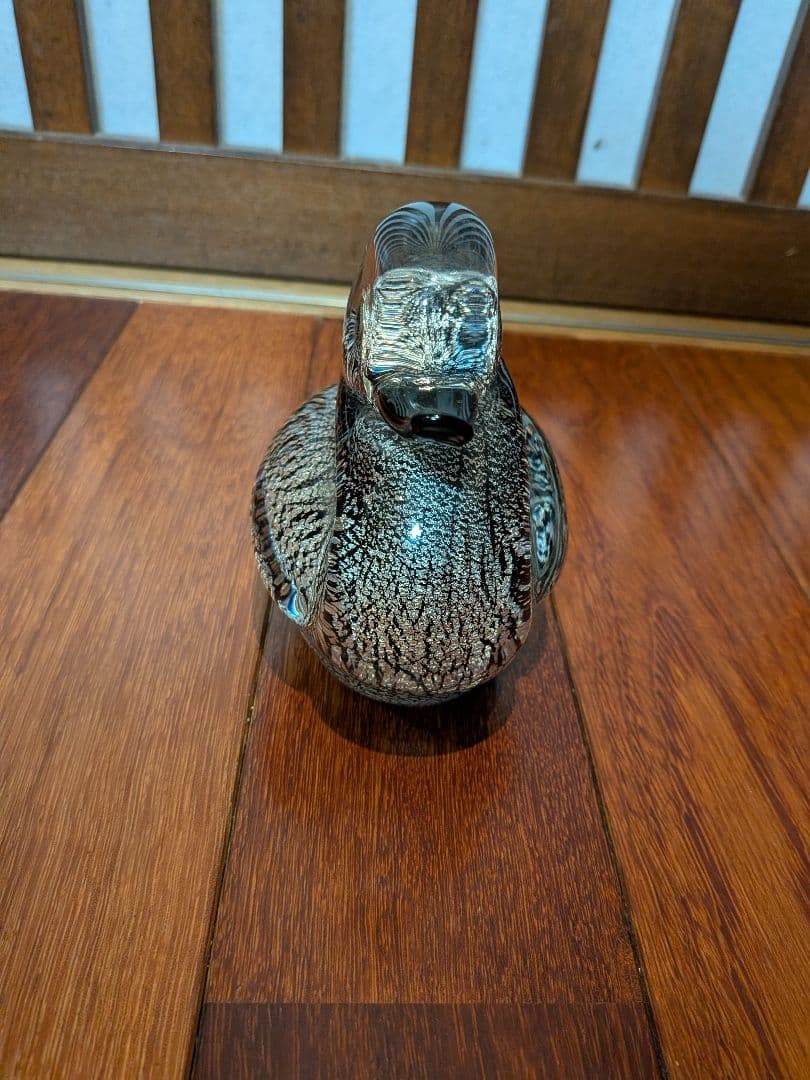 ガラス製アヒル工芸品　MURANO ITALY V.NASON&C