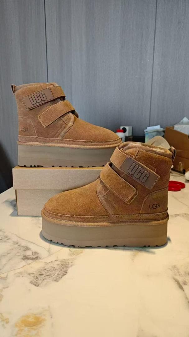 UGG アグ ムートン ブーツ 厚底 24cm