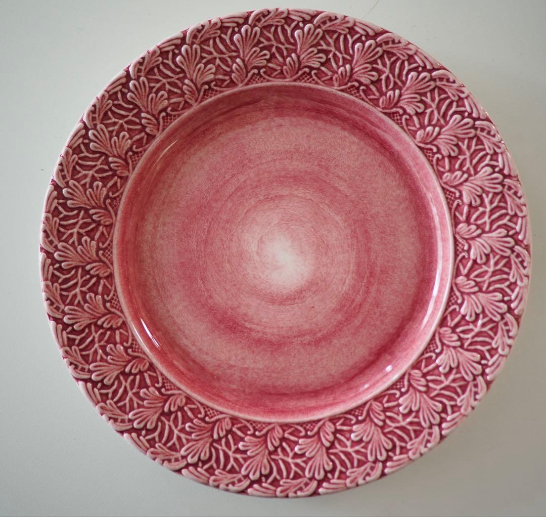 【未使用新品】Mateus マテュース　レース　ピンク　プレート　皿 2枚