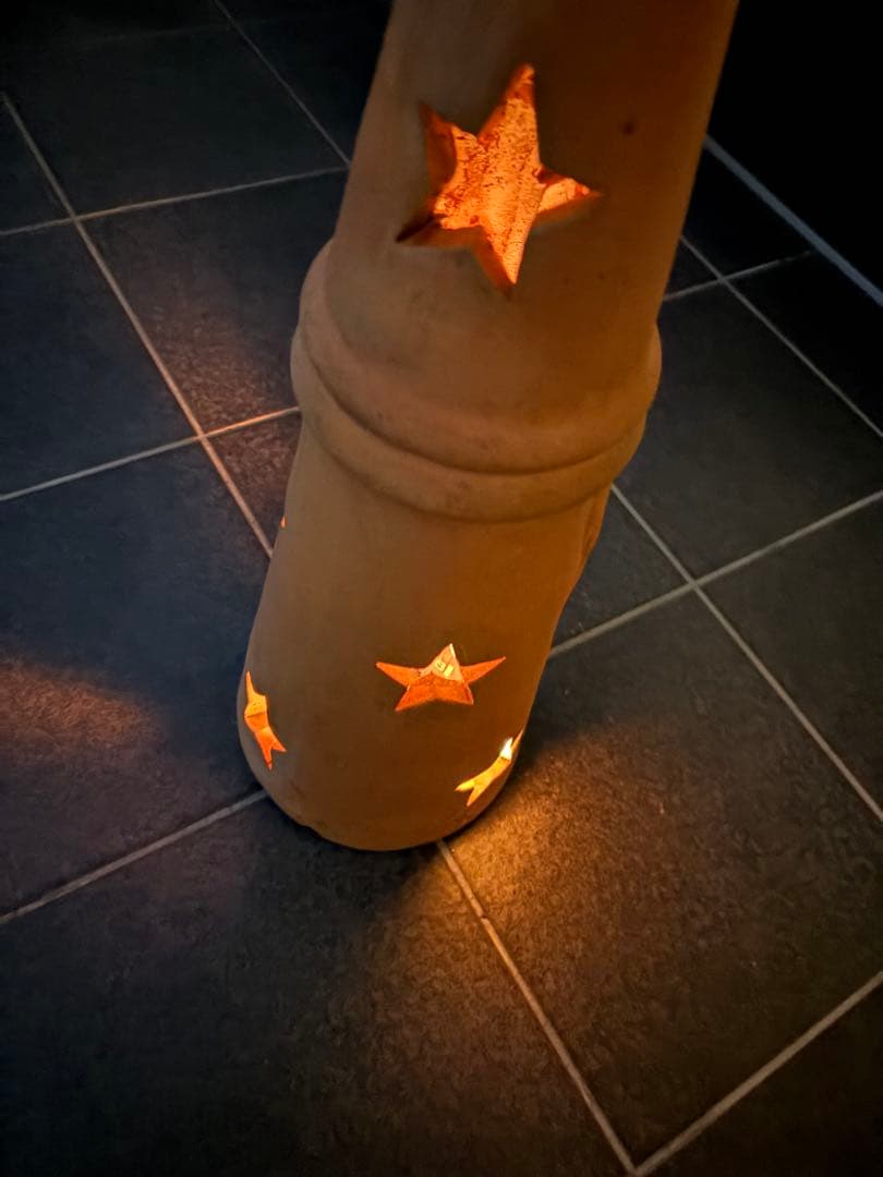 値下げ テラコッタ オーナメント ガーデニング 雑貨 星 イルミ レア 置物