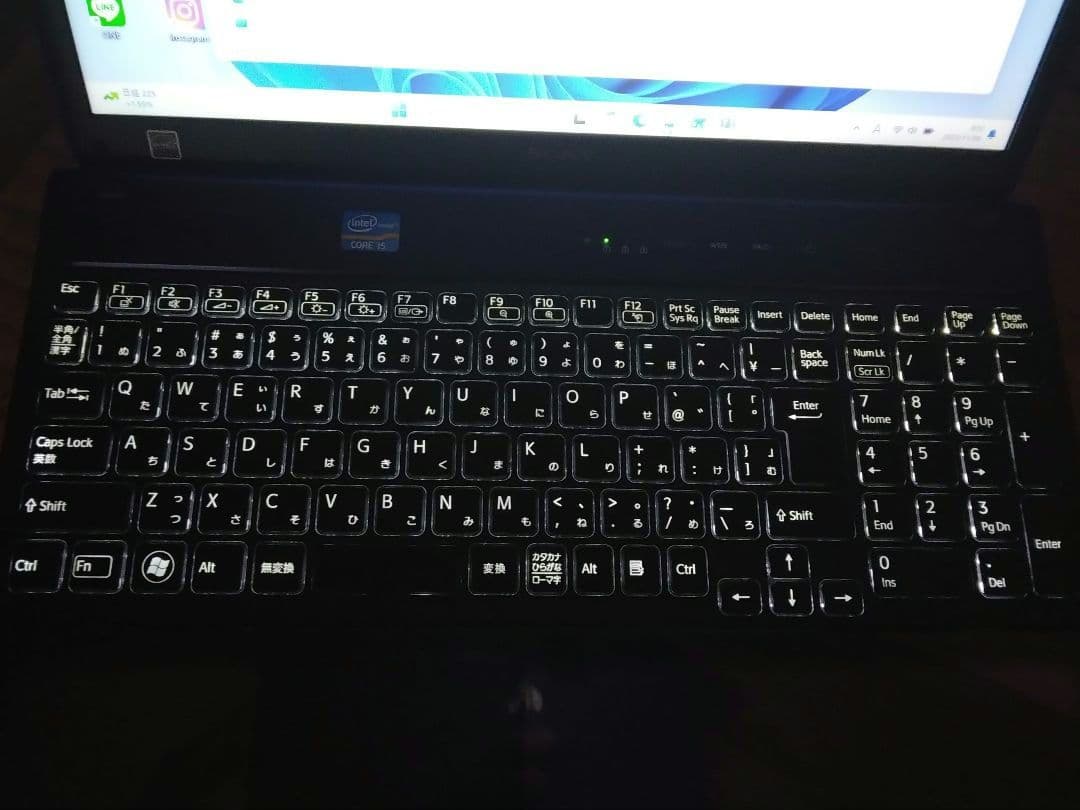 千45 特価 光るキーボード CPUi5 カメラ Office ノートパソコン