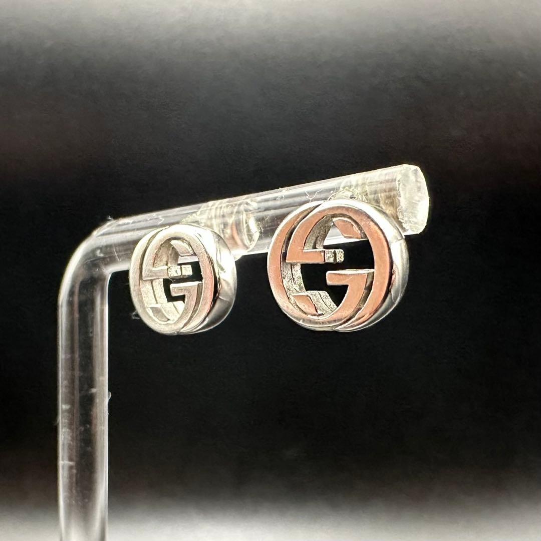 極美品✨　GUCCI　ピアス　インターロッキング　ロゴ　刻印　894