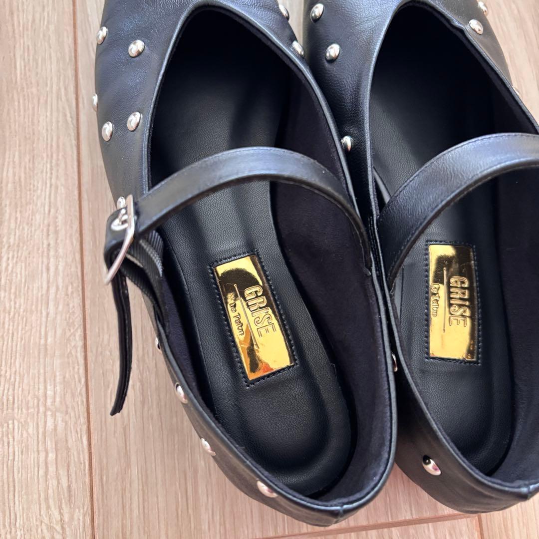 Grise Le talon 羊革 マリジェーンシューズ