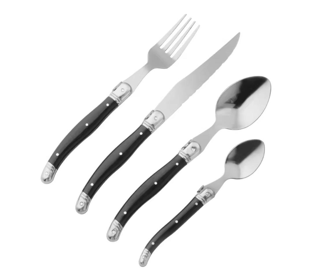 Laguiole elite カトラリーセット 24本入り　ブラック