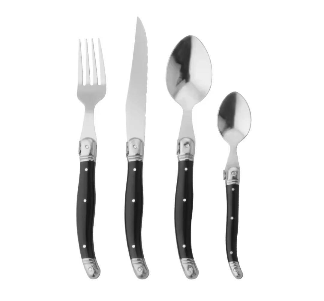 Laguiole elite カトラリーセット 24本入り　ブラック