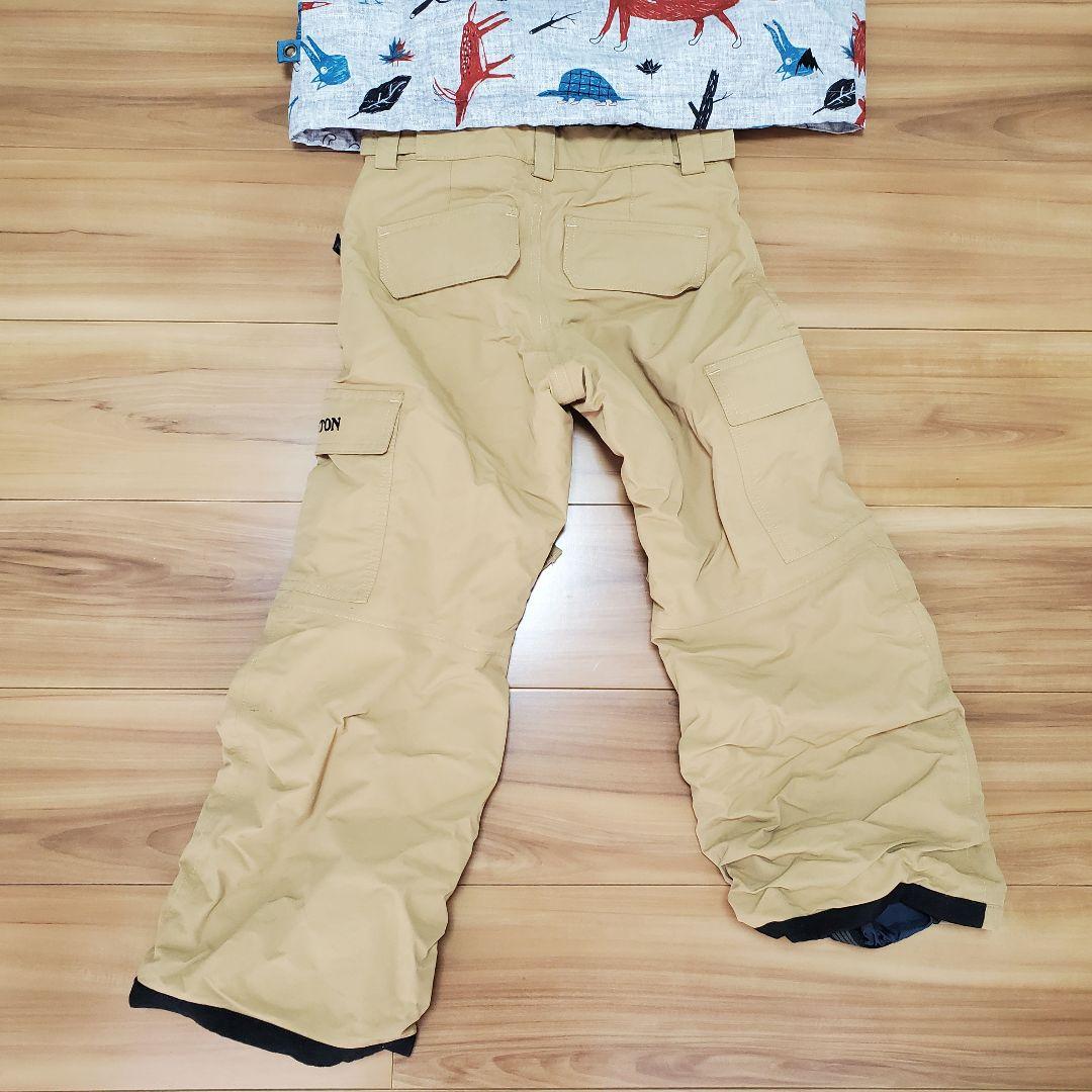 【3点セット】BURTON 子ども用スノーボードウェア　上下セットお尻パッド付き