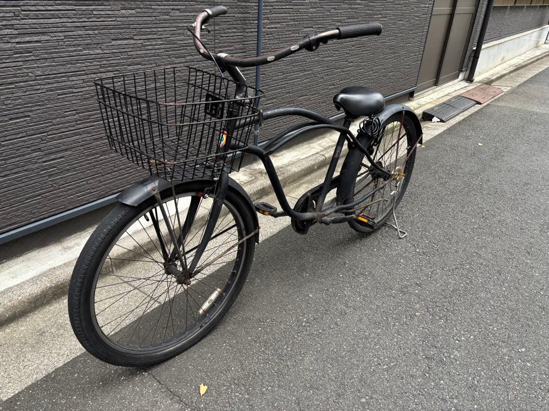 jiji　引取り限定レインボービーチクルーザーブラックダースベイダー 26