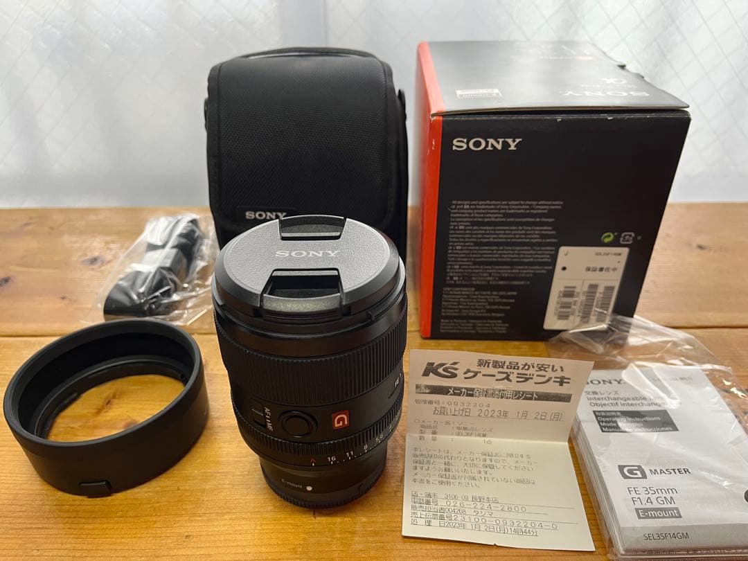 Sony FE 35mm F1.4 GM レンズ　SEL35F14GM