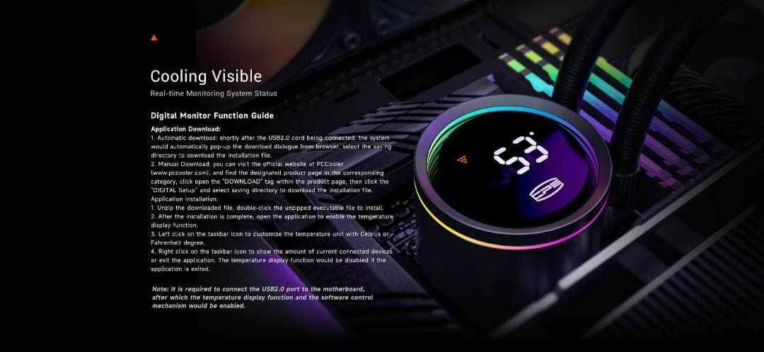 CPS DA360 Pro ARGB デジタル CPU水冷クーラー 360mm