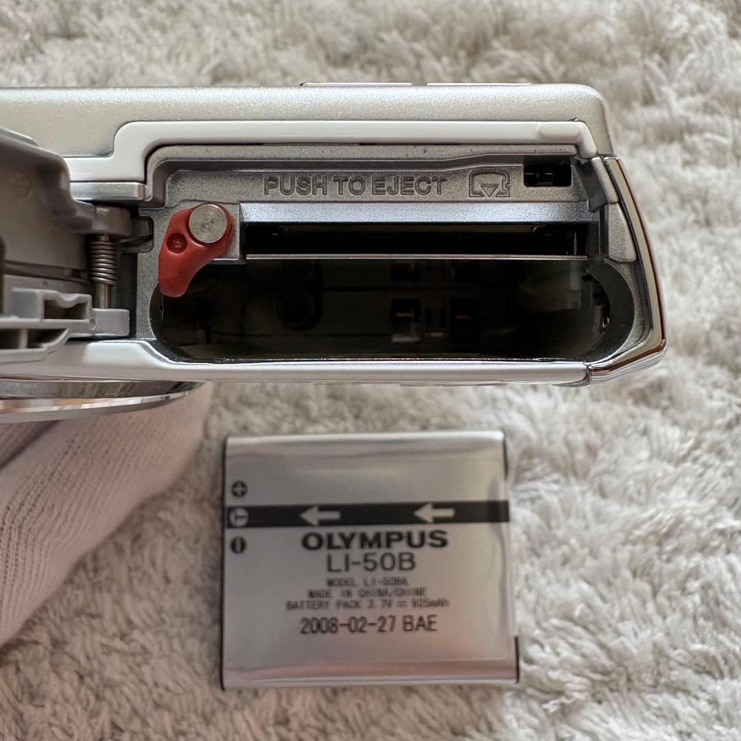 希少品【動作確認済】OLYMPUS オリンパス μ1020 レトロコンデジ 白