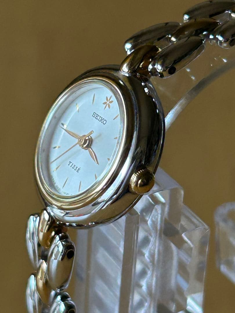 美品SEIKO TISSÉ 4N21-0740シルバー/ゴールド