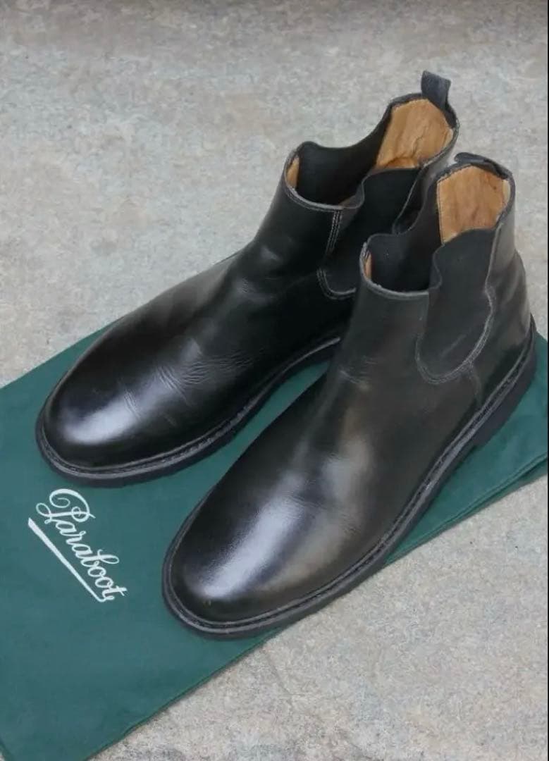 Paraboot VILLETTE ヴィレット ブラック サイドゴアブーツ