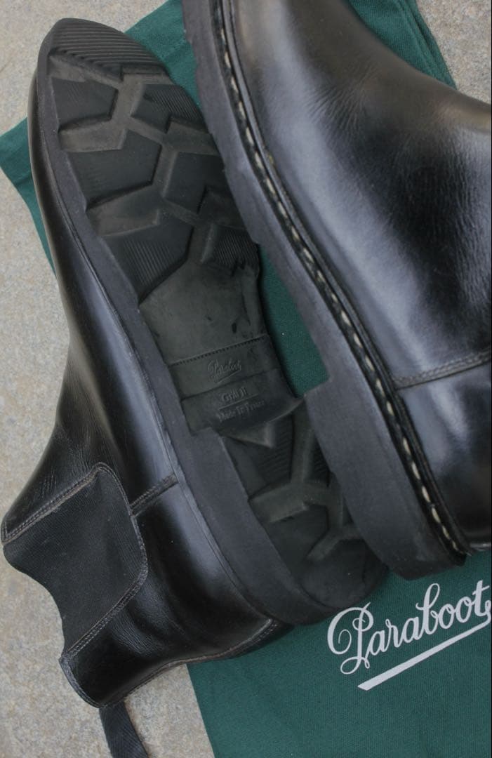 Paraboot VILLETTE ヴィレット ブラック サイドゴアブーツ