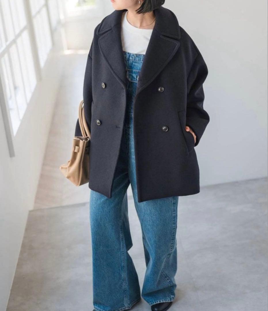 【新品タグ付き】TICCAティッカ　ピーコート ネイビー