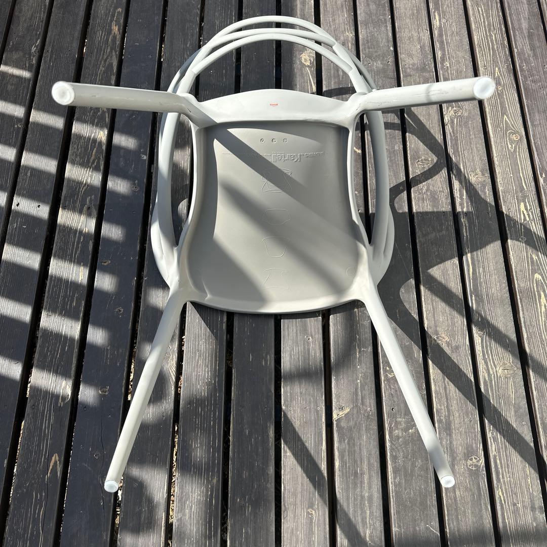 Kartell カルテル　マスターズチェア　グレー　２脚セット　ガーデンチェア