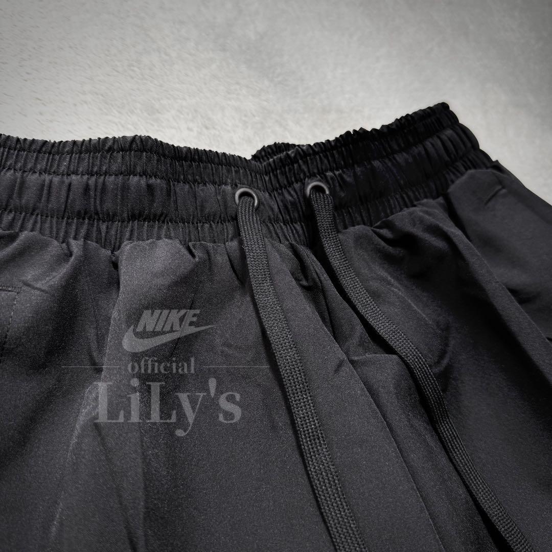 【Ｓサイズ】新品未使用　NIKE上下セットアップ　ウーブン　バスケ　黒　010