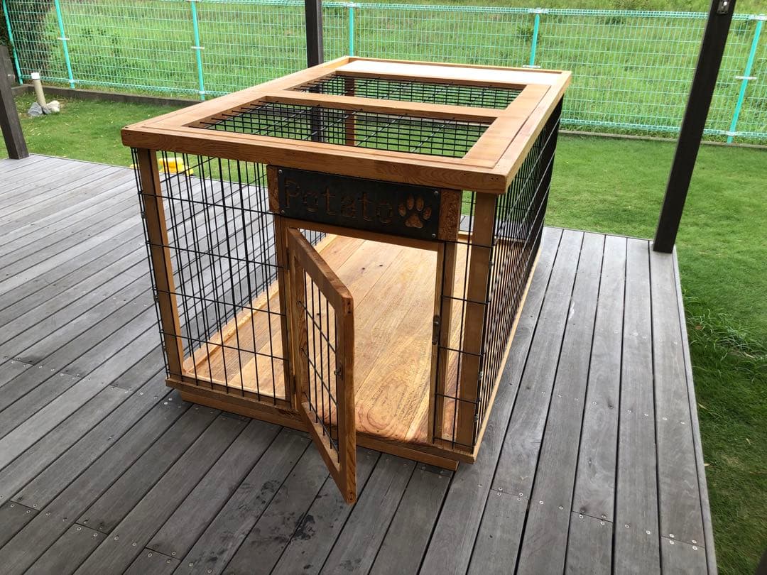 引き取り限定　中大型犬用ケージ、ハウス、バリケン、サークル(自作)