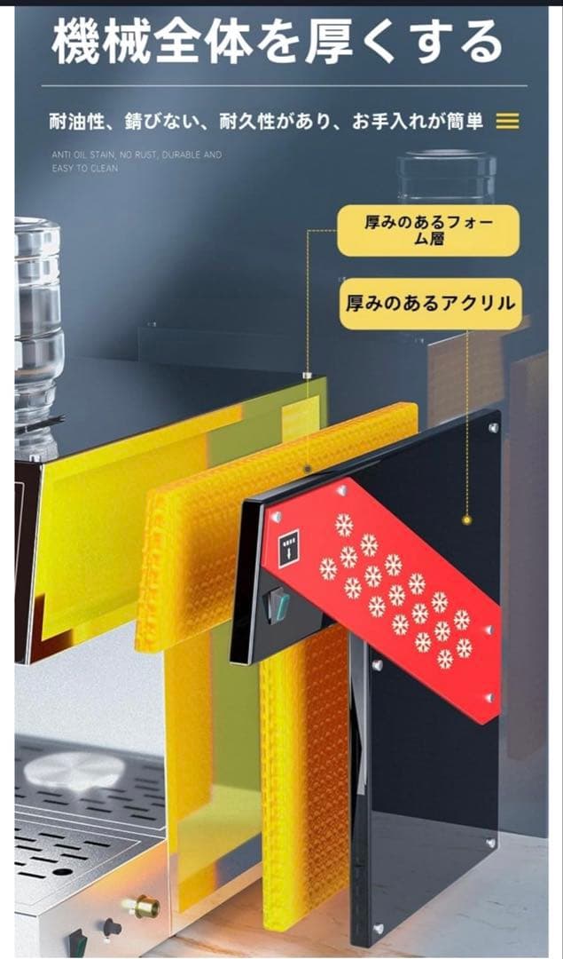 かき氷機 業務用 電動 3秒で氷 混合色製作可能 氷粉砕機 速度調整可能 低騒音