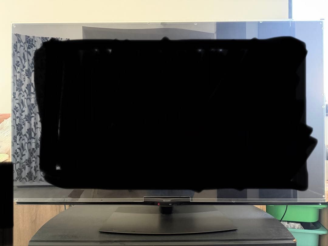 値下交渉⭕️SHARP AQUOS 60型　液晶テレビ　4k 送料込　保護パネル付