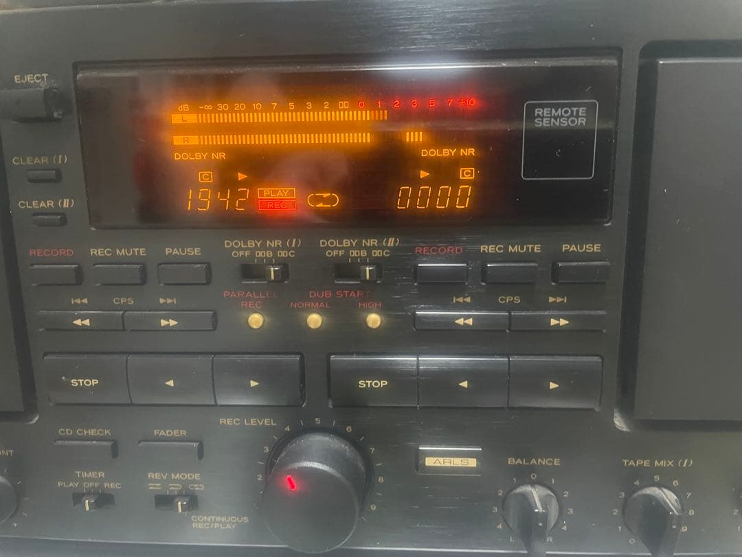 TEAC Ｗ6000R ダブルカセットデッキ オートリバース　動作品