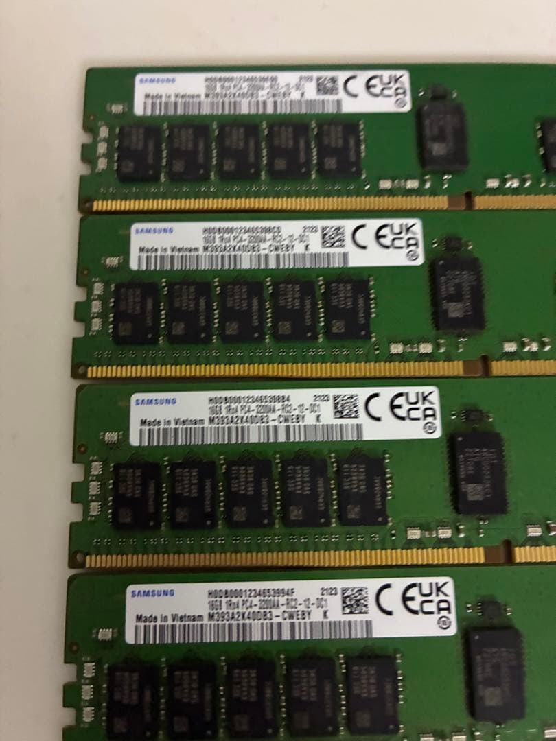 ★SAMSUNG DDR4 PC4 3200AA 16GB メモリー★4枚