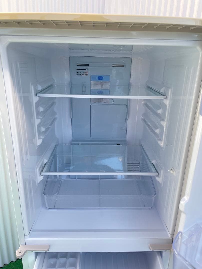 891 シャープ 左右付け替え可能ドア 2ドア冷蔵庫 一人暮らし 単身 ベージュ