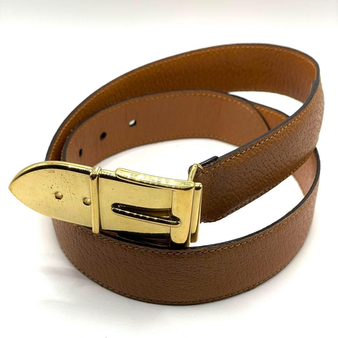 ✨良品✨GUCCI ヴィンテージ レザーベルト キャメル レディース