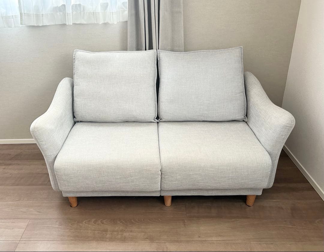 blf Furniture 2人掛け ソファ ライトグレー 組み立て